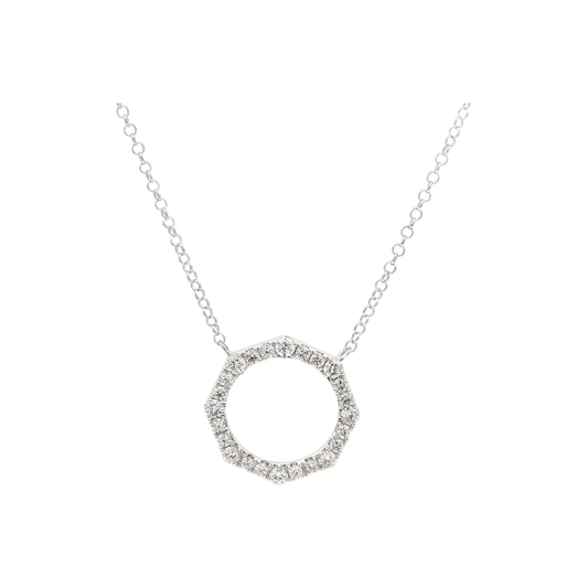 White Gold Diamond Pendant