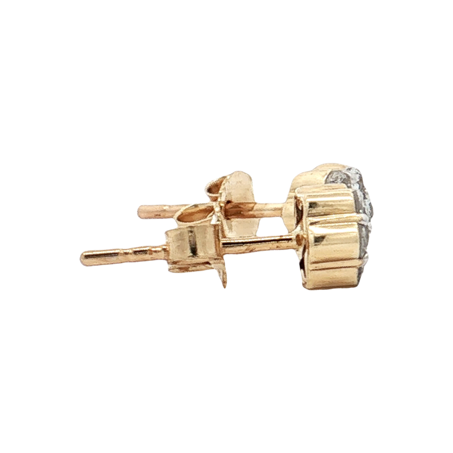 Yellow Gold Diamond Studs