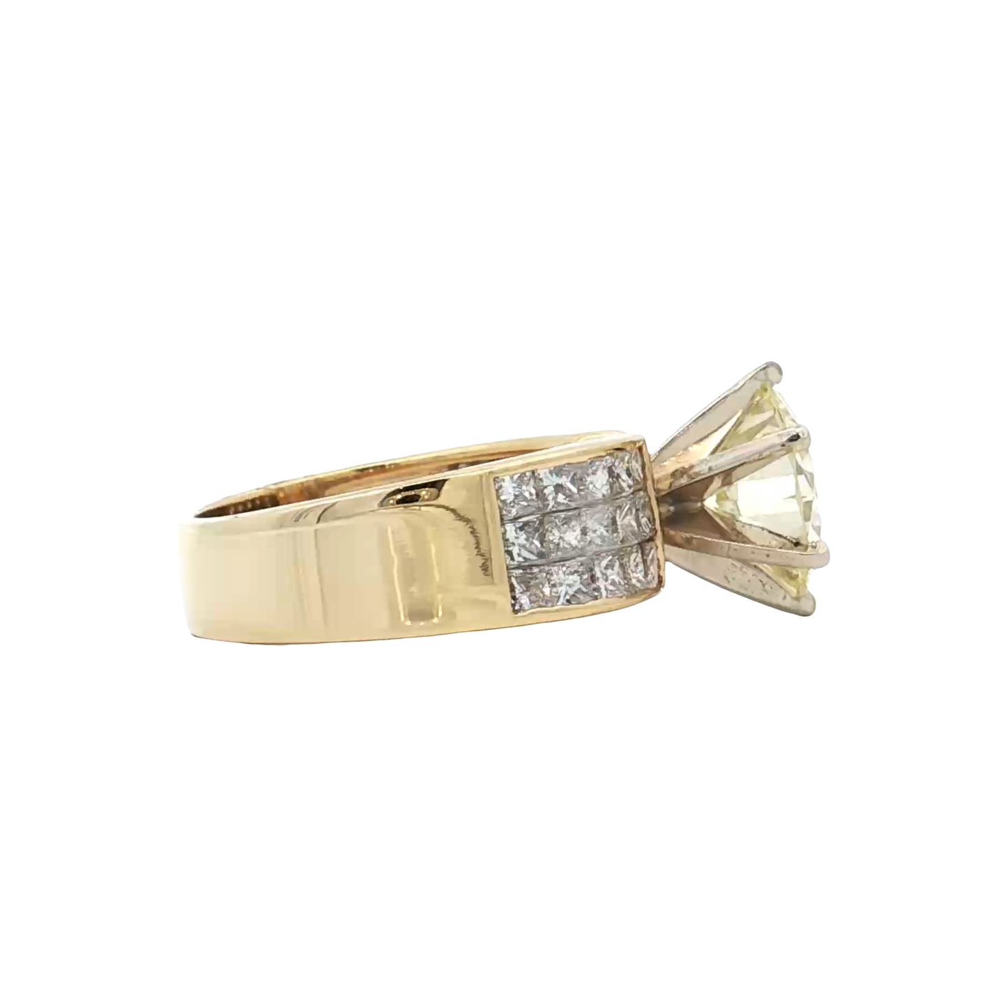 Yellow Gold Diamond Bridal Ring