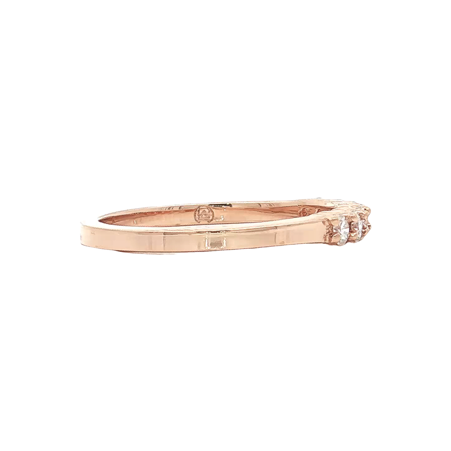 Rose Gold Diamond Wedding Band