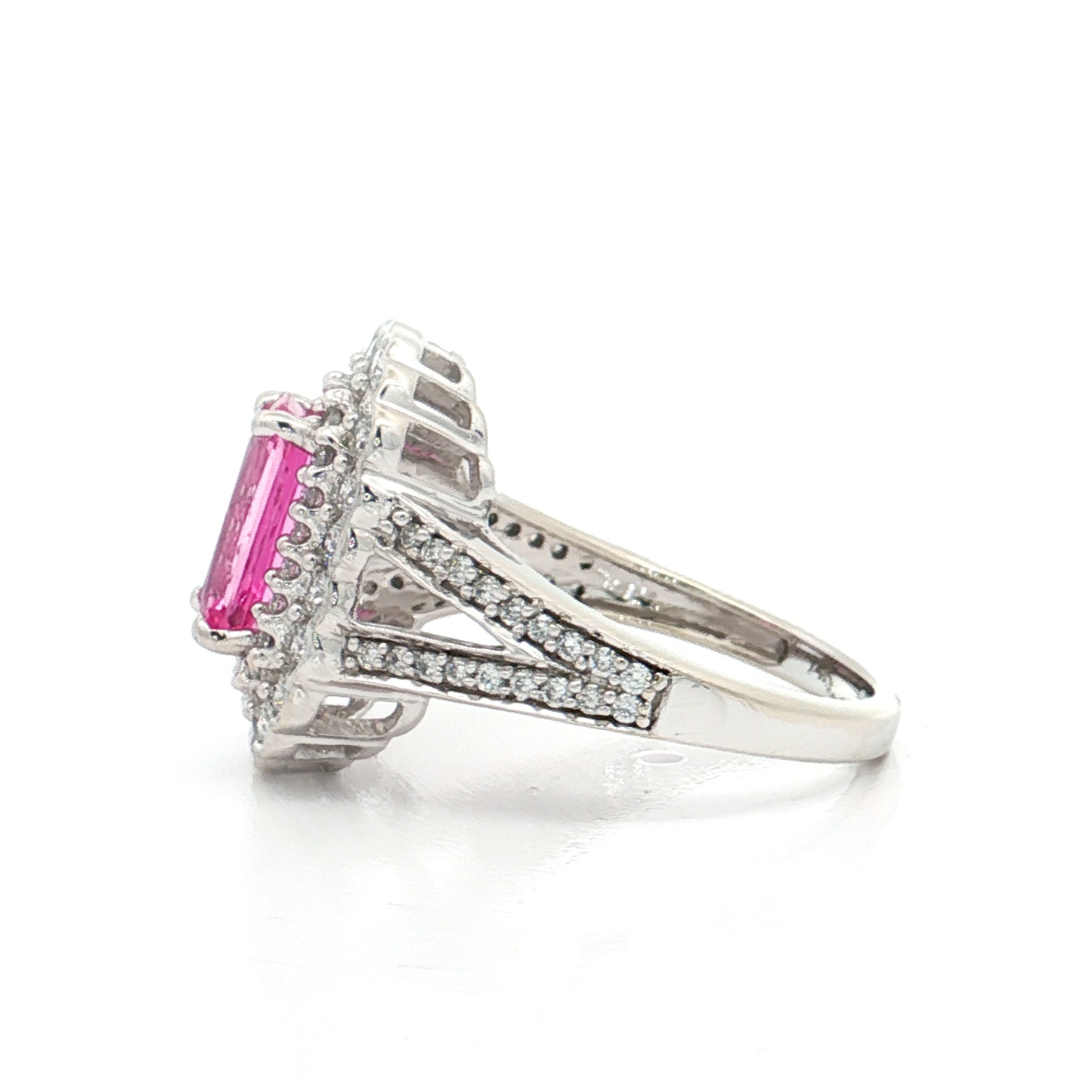 White Gold Sapphire & Diamond Ring
