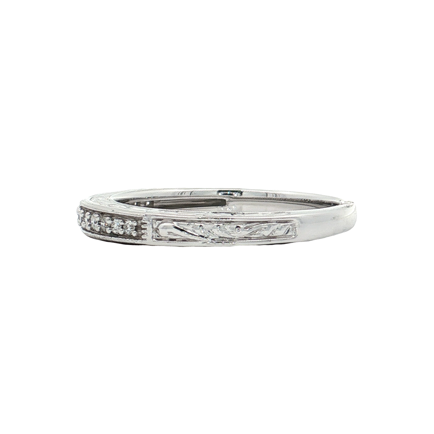 White Gold Diamond Wedding Band