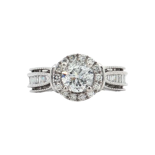White Gold Diamond Bridal Ring