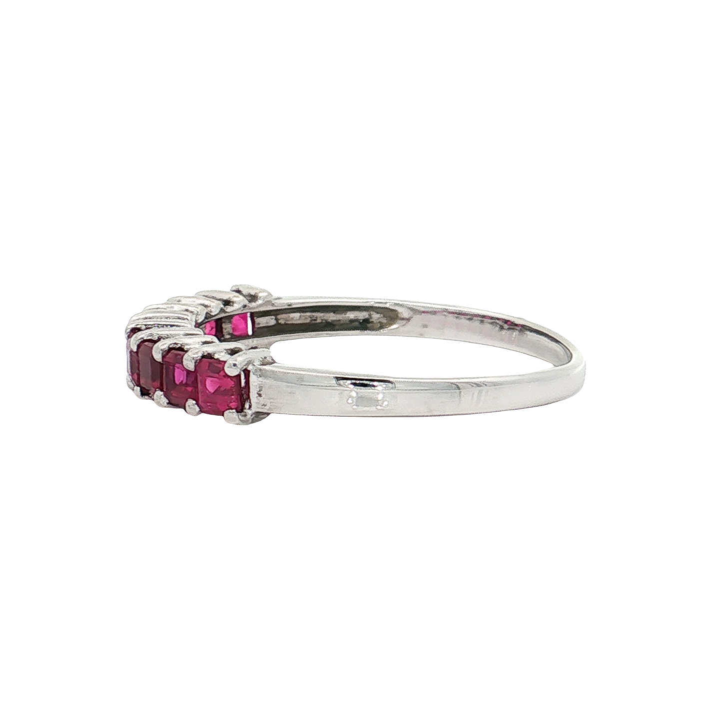 White Gold Ruby Band