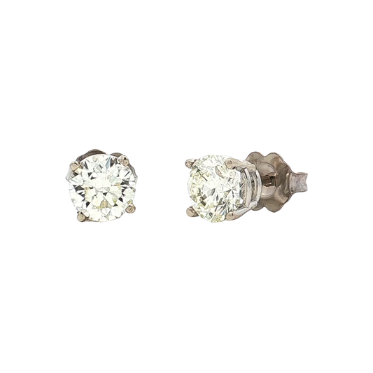 White Gold Diamond Studs