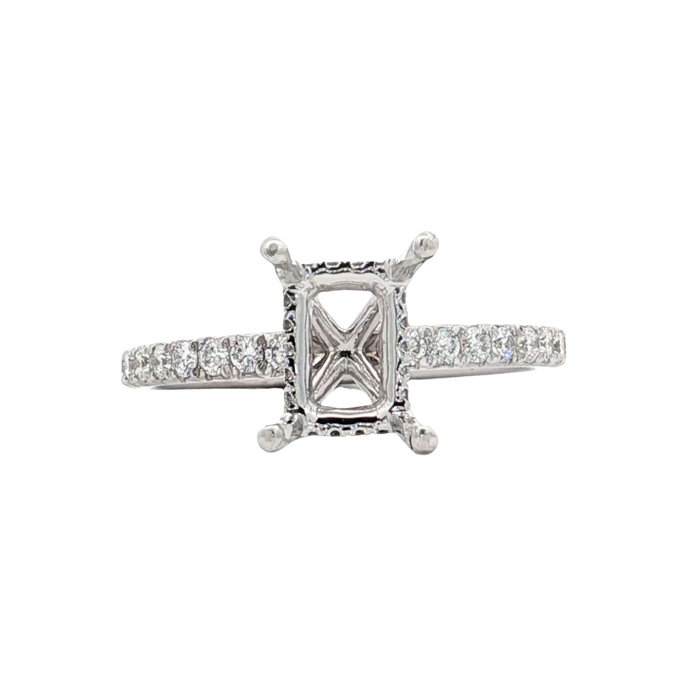 White Gold Diamond Bridal Setting