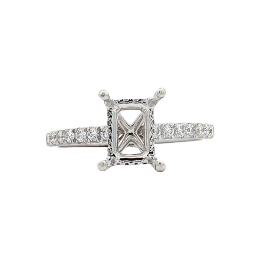 White Gold Diamond Bridal Setting