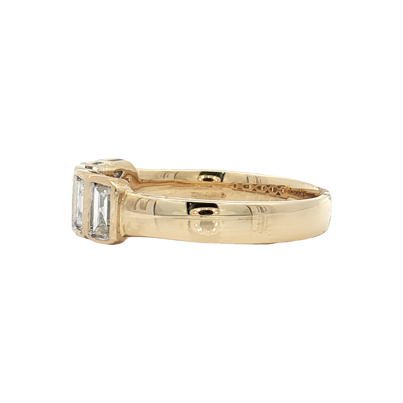Yellow gold Diamond Wedding Band
