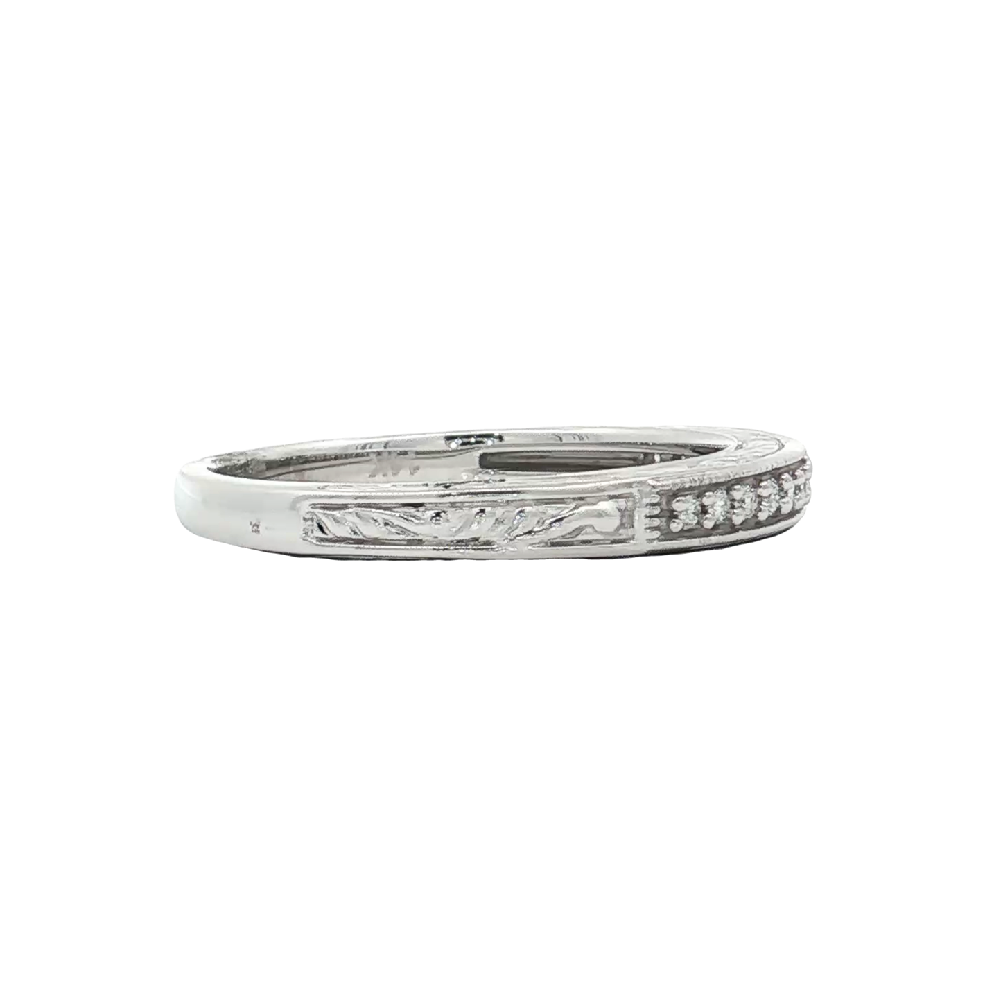 White Gold Diamond Wedding Band