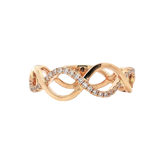 Rose Gold Diamond Fashion Band