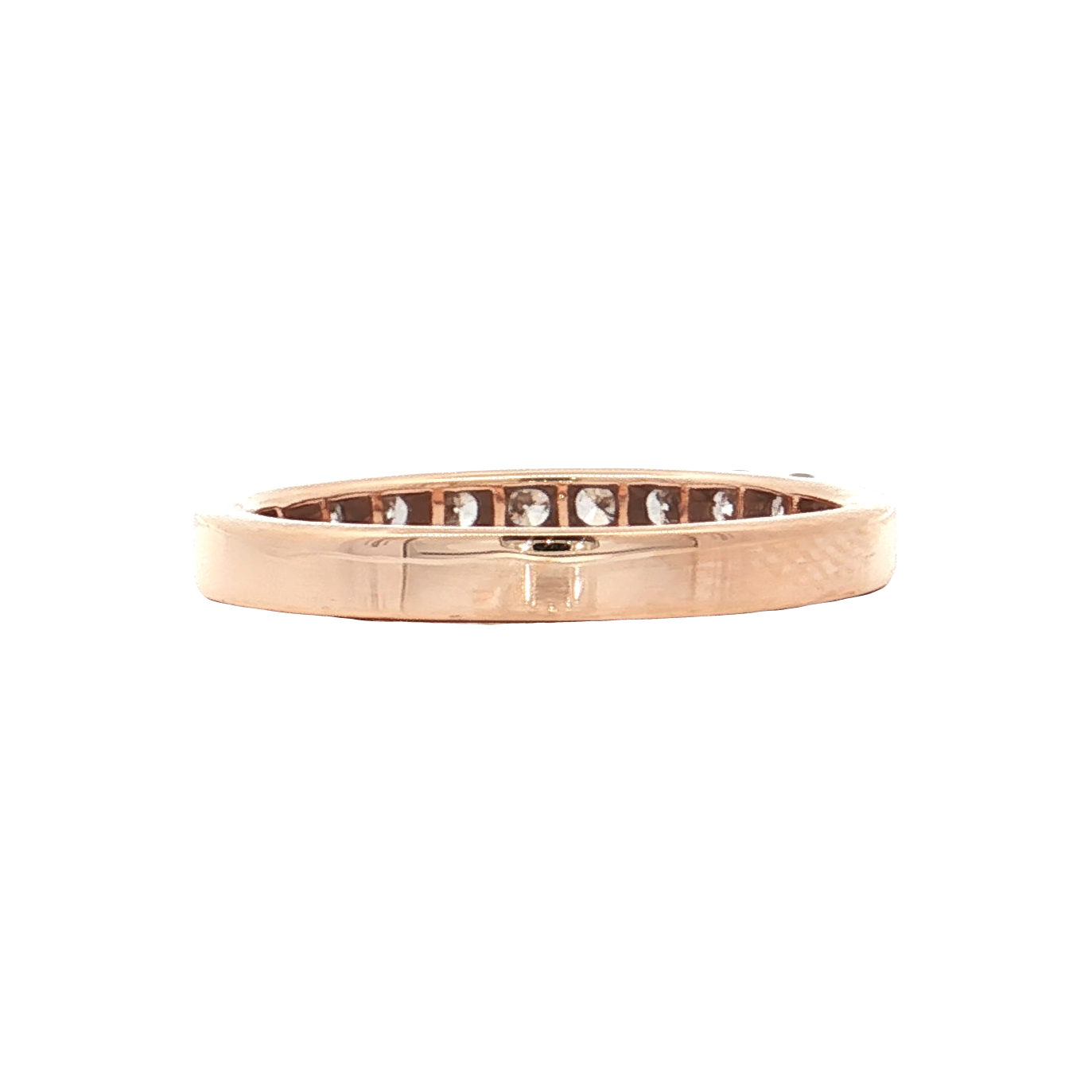 Rose Gold Diamond Wedding Band
