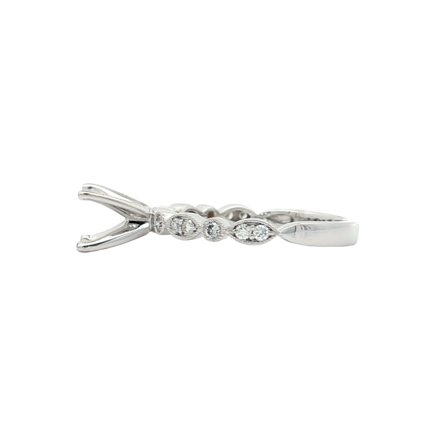 White Gold Diamond Bridal Setting