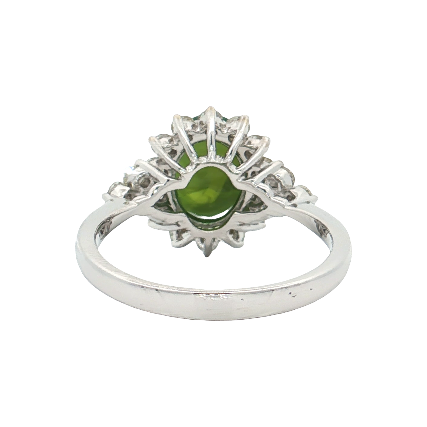 White Gold Tourmaline & Diamond Ring