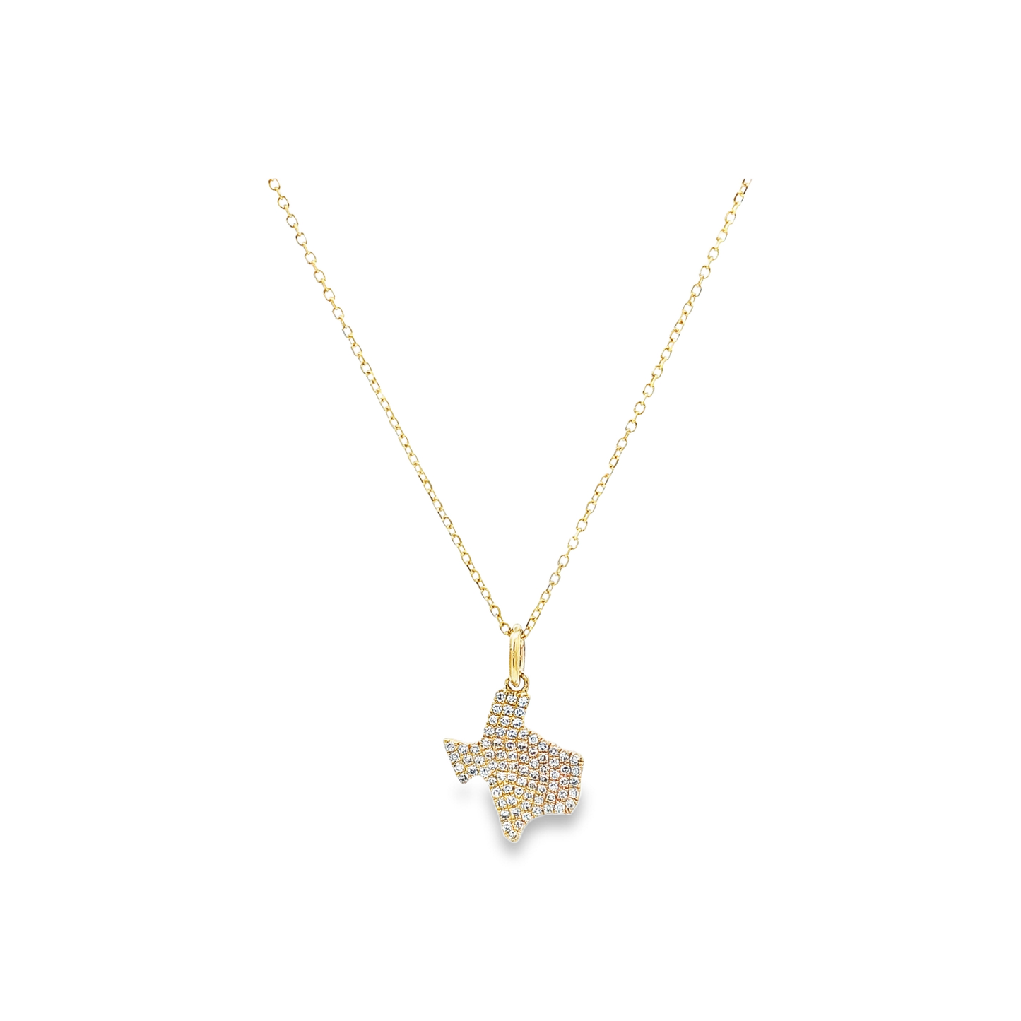 Yellow Gold Diamond Texas Pendant