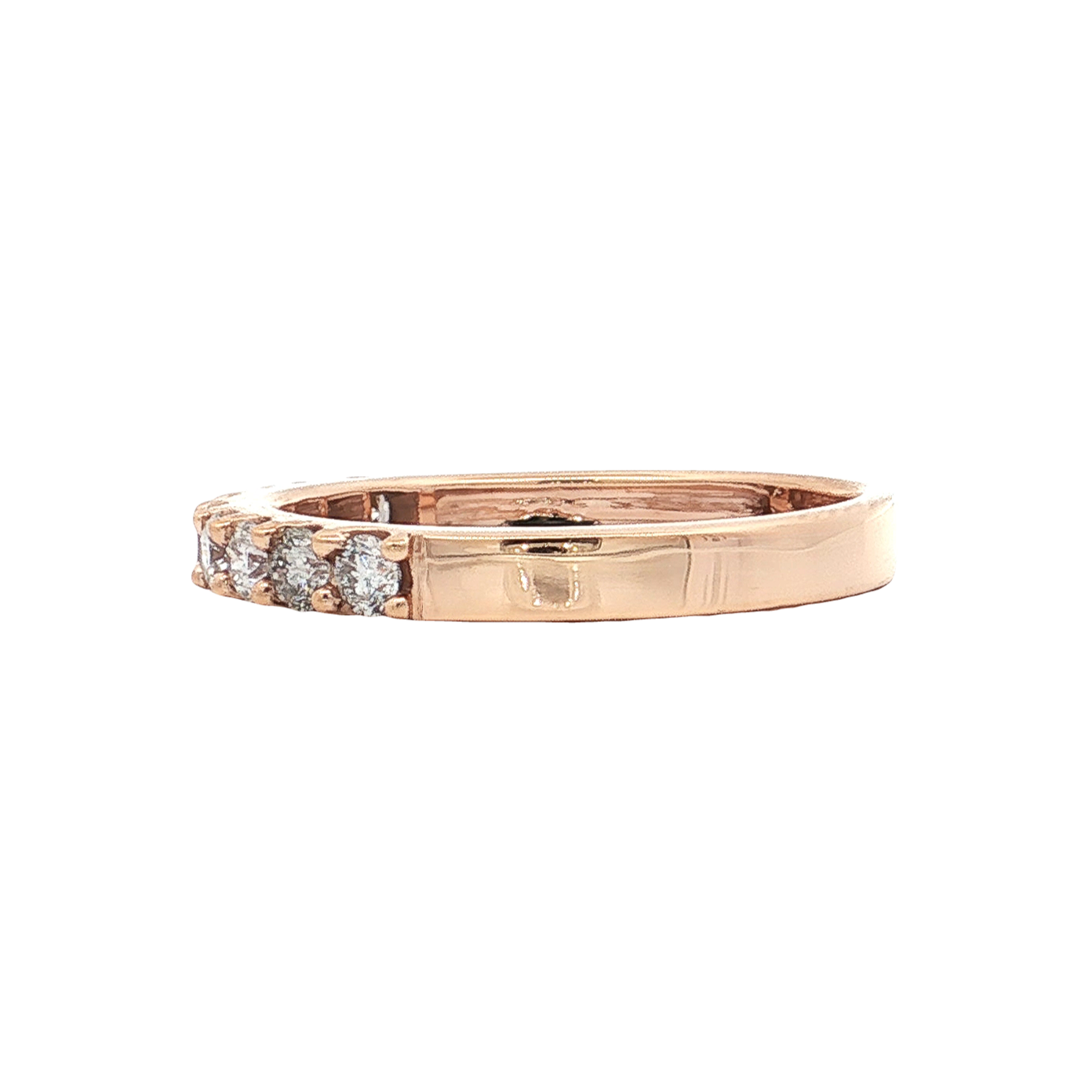 Rose Gold Diamond Wedding Band