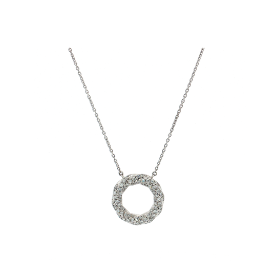 White Gold Lab-Diamond Pendant