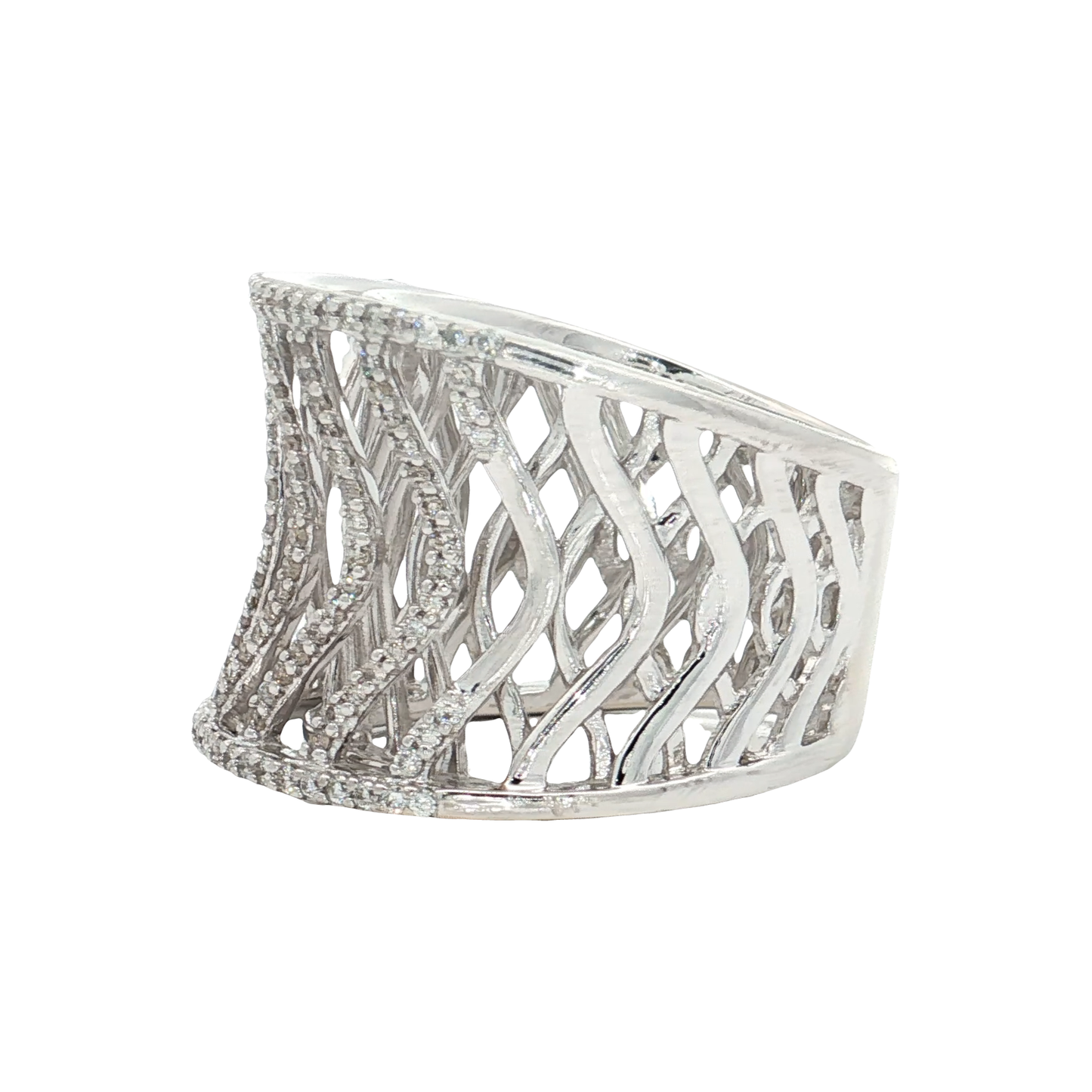 White Gold Diamond Fashion Ring