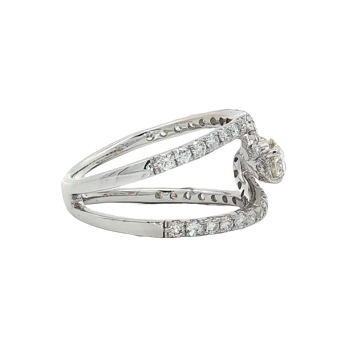 White Gold Diamond Fashion Ring