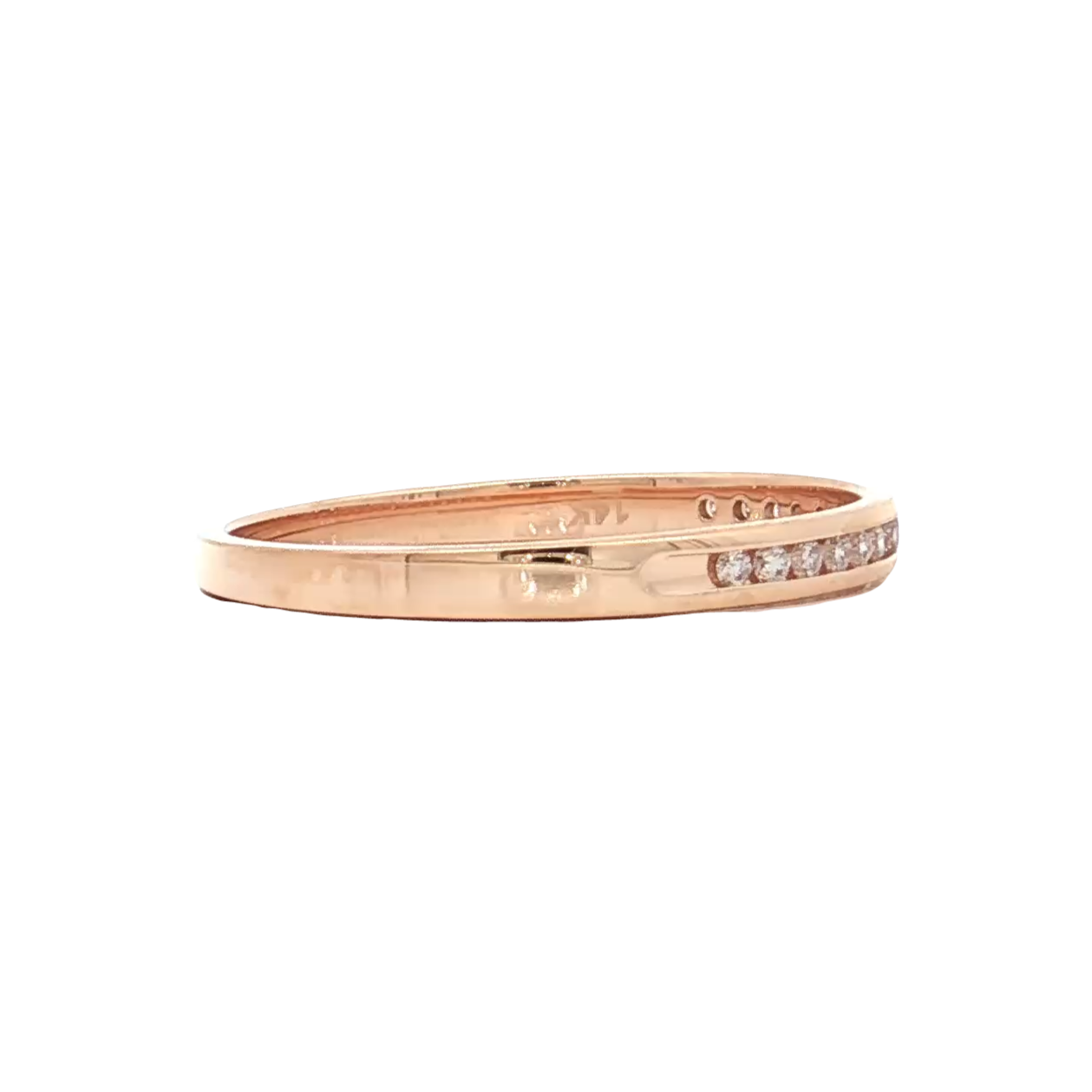 Rose Gold Diamond Wedding Band