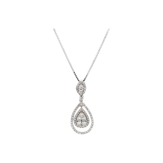 White Gold Diamond Pendant