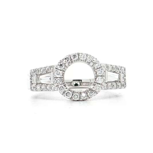 White Gold Diamond Bridal Setting