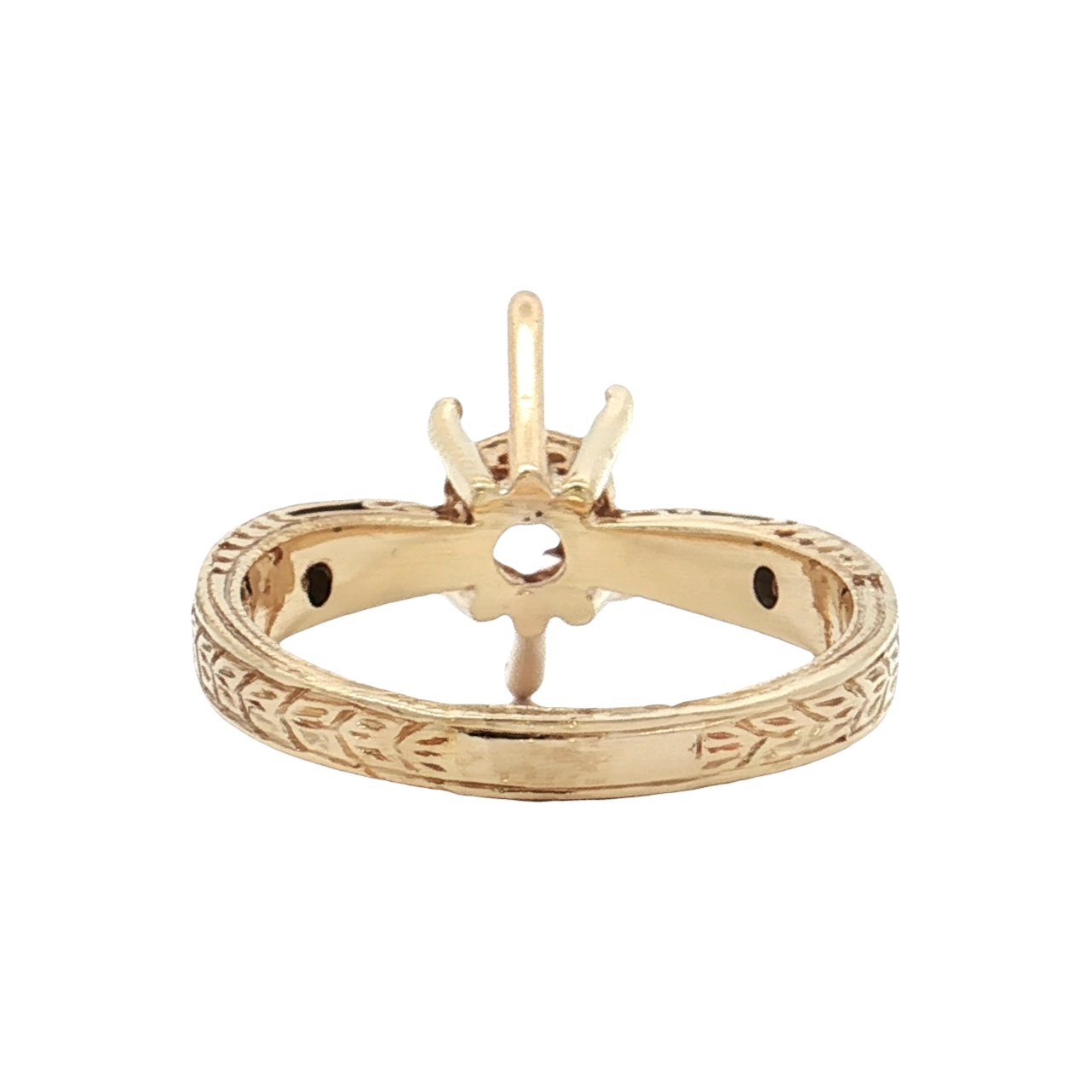Yellow Gold Diamond Bridal Setting