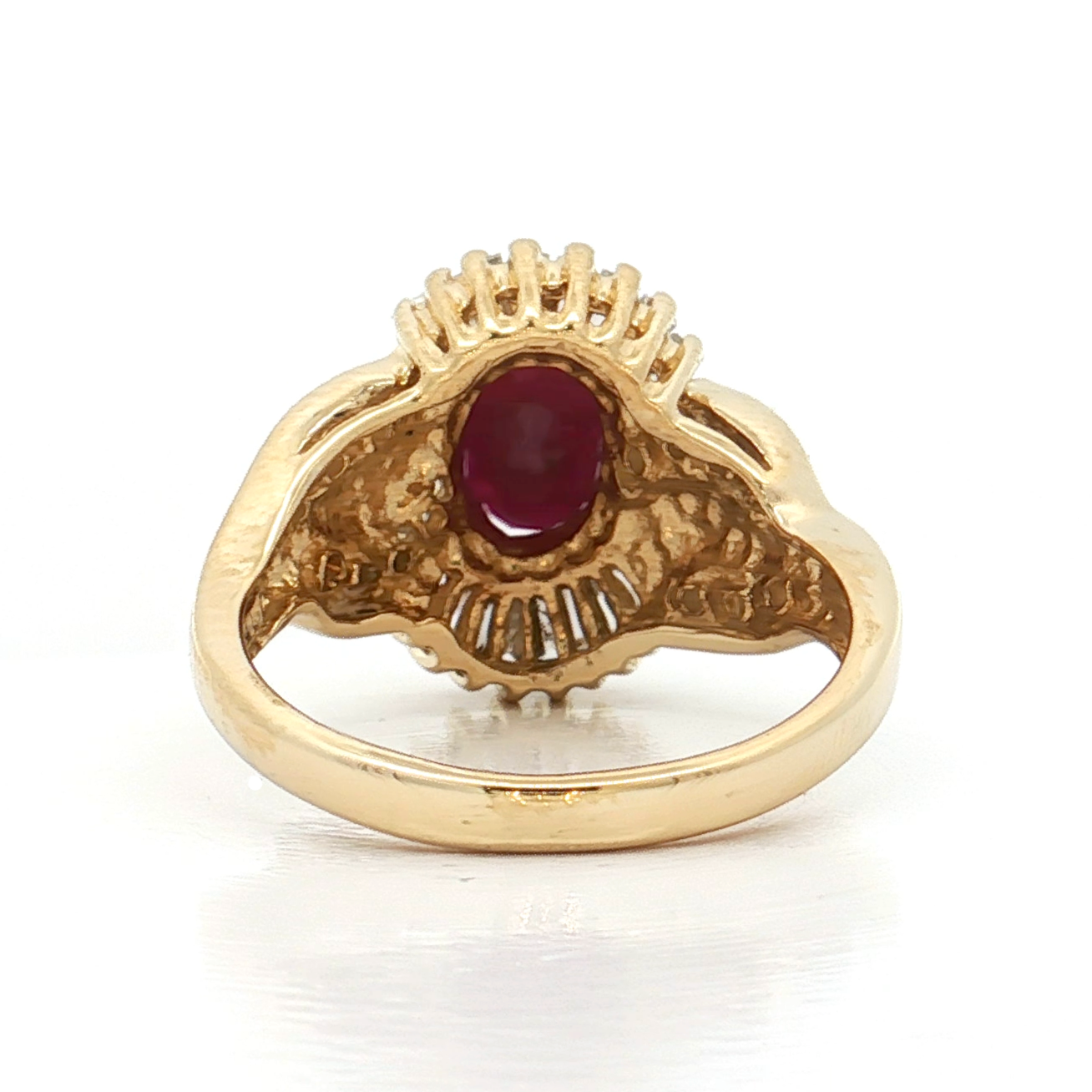 Yellow Gold Ruby & Diamond Ring