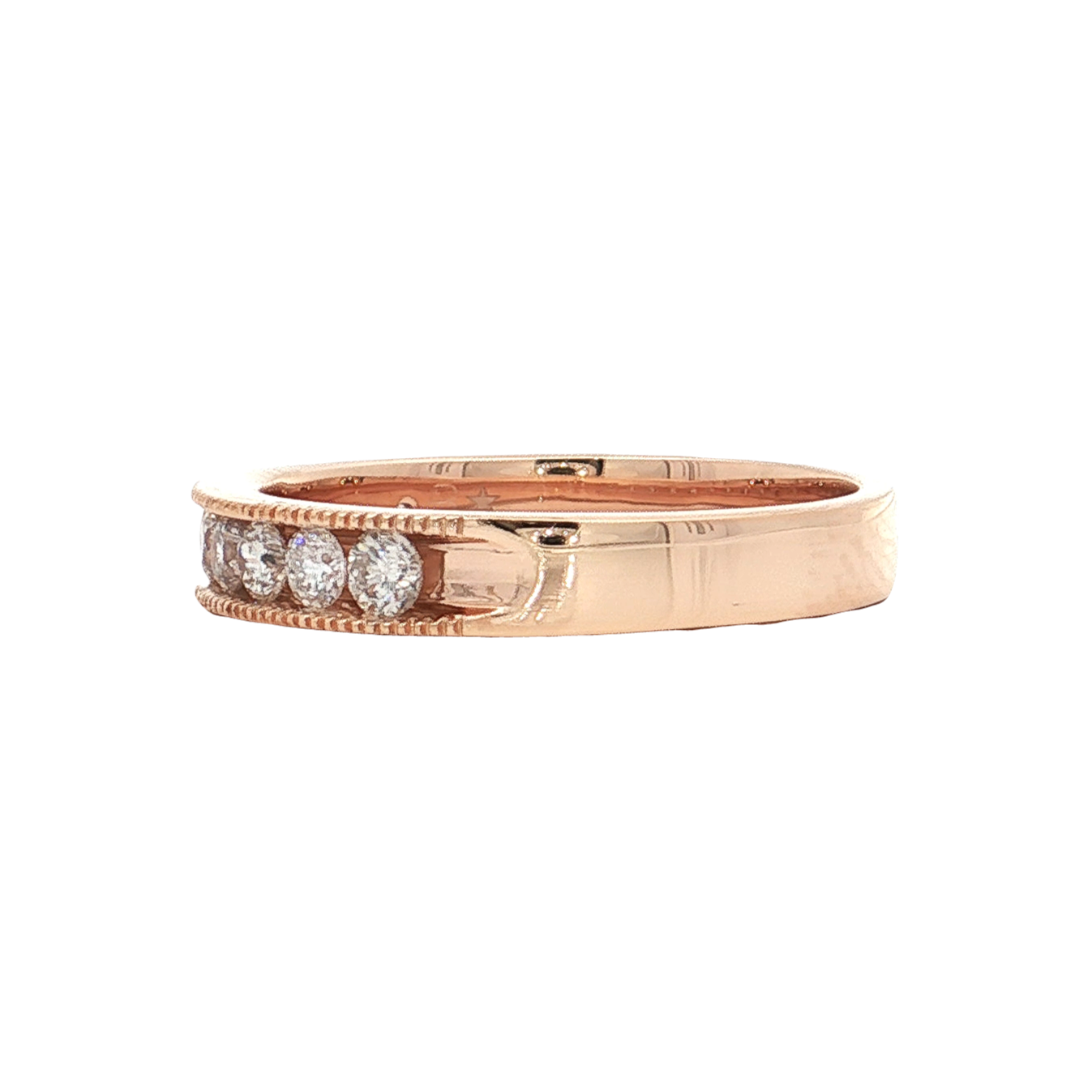 Rose Gold Diamond Wedding Band