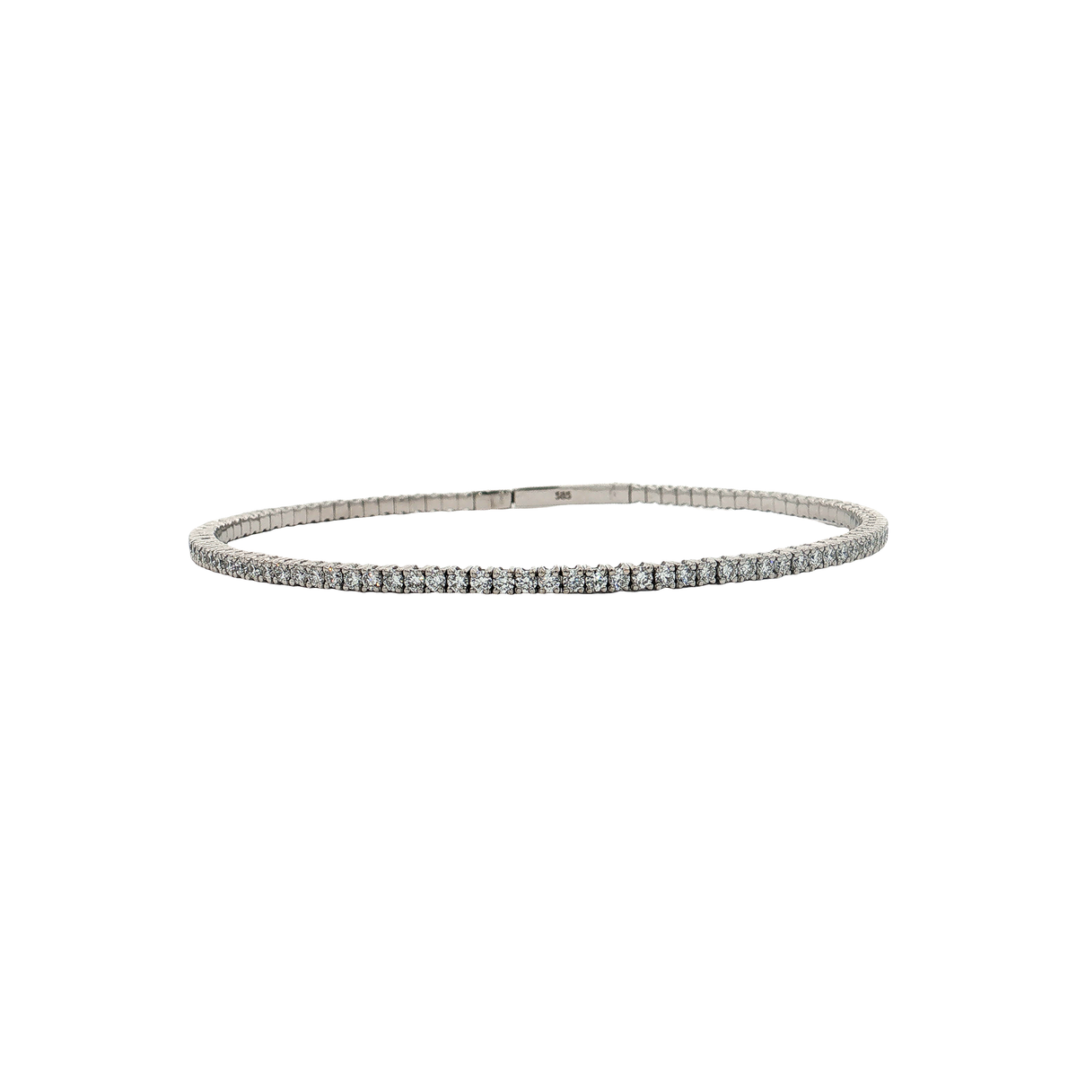 Lab-Grown Diamond Flexible Bangle