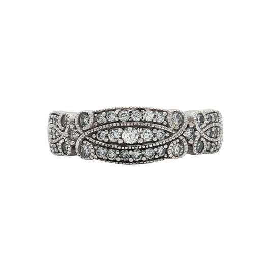 White Gold Diamond Fashion Ring