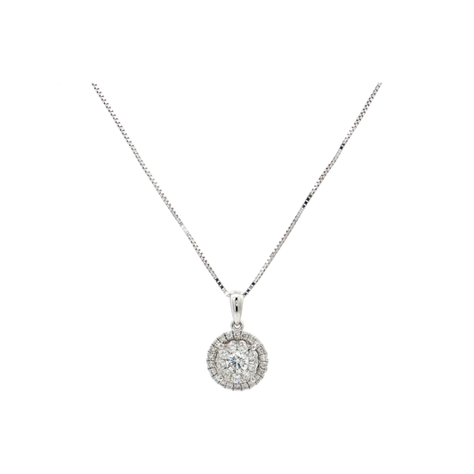 White Gold Diamond Pendant