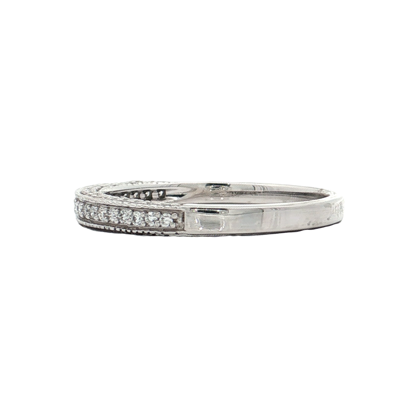 White Gold Diamond Wedding Band