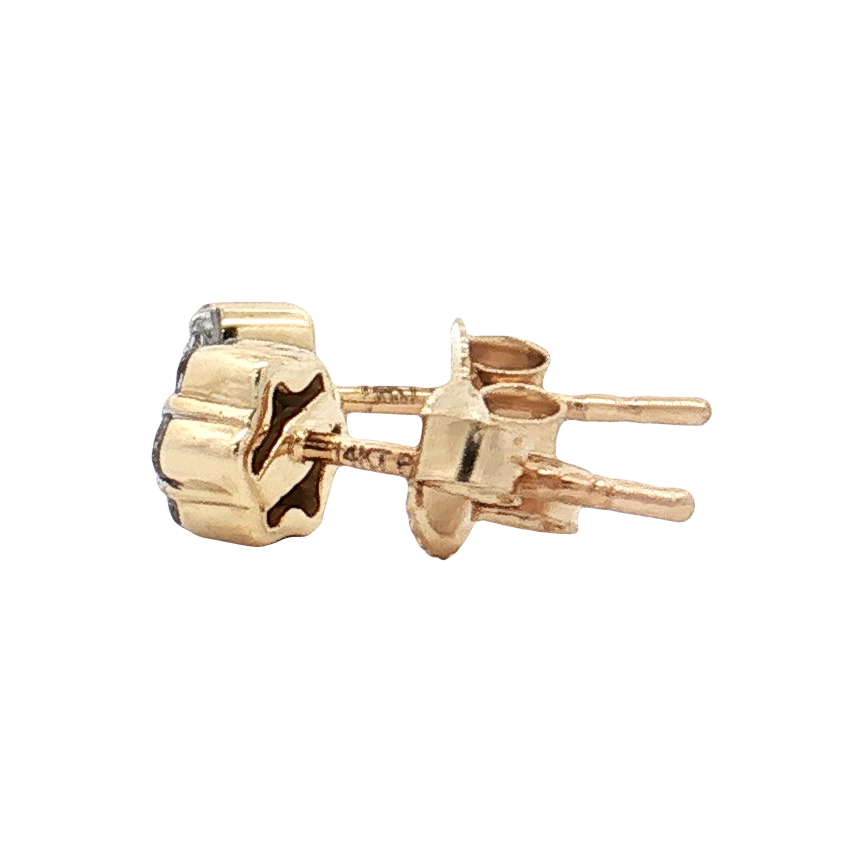 Yellow Gold Diamond Studs