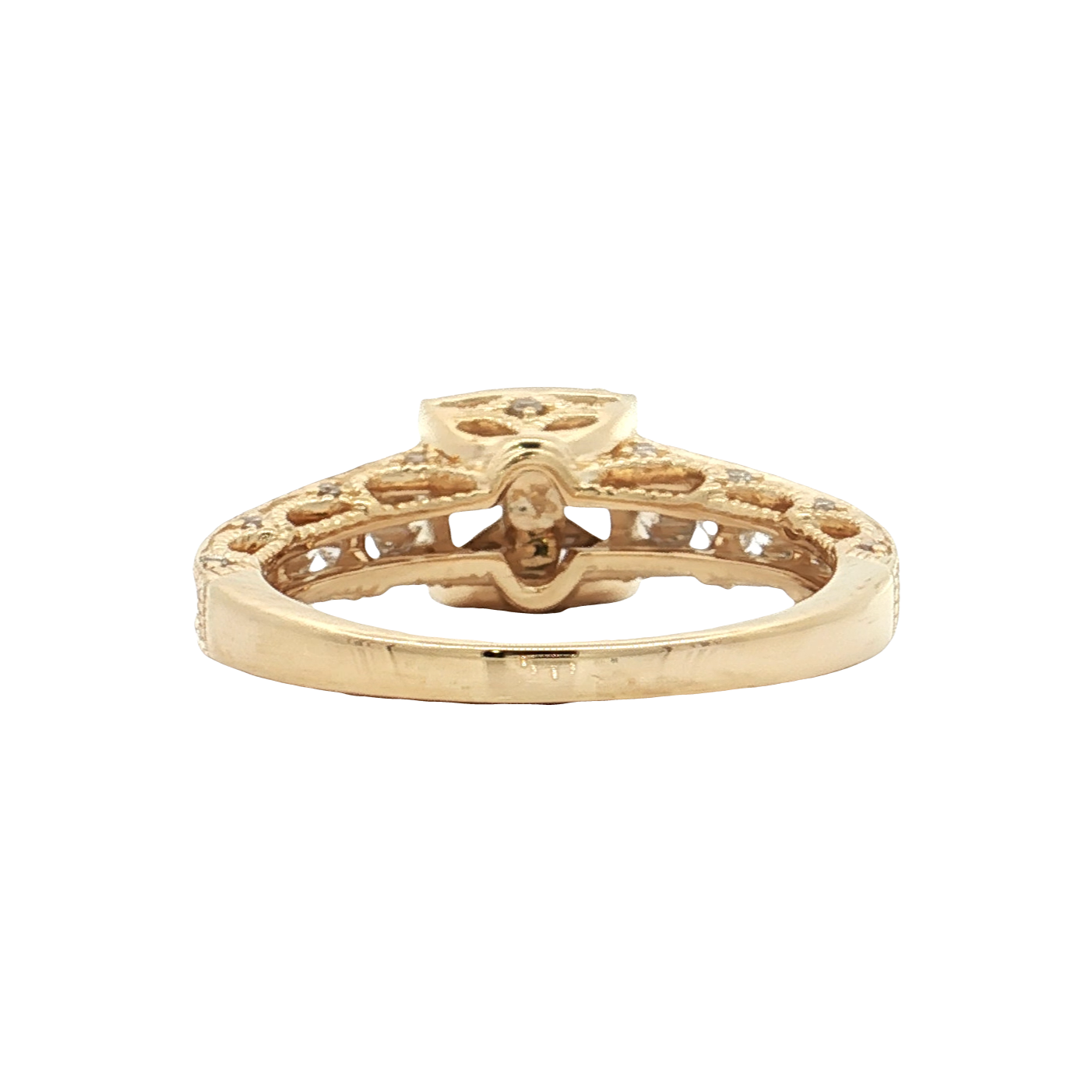Yellow Gold Diamond Bridal Setting