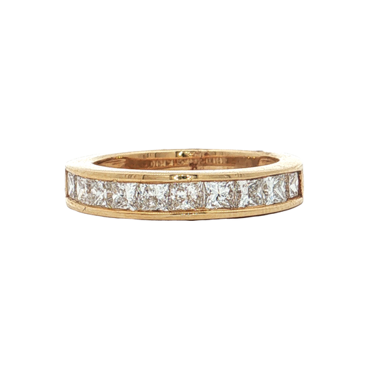 Yellow Gold Lab-Diamond Band