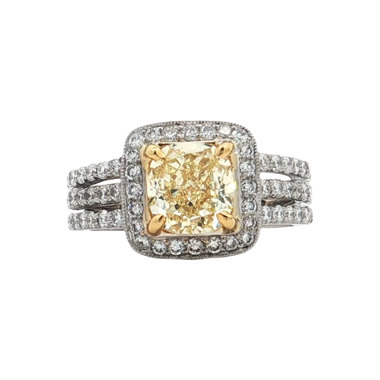 White Gold Diamond Bridal Ring