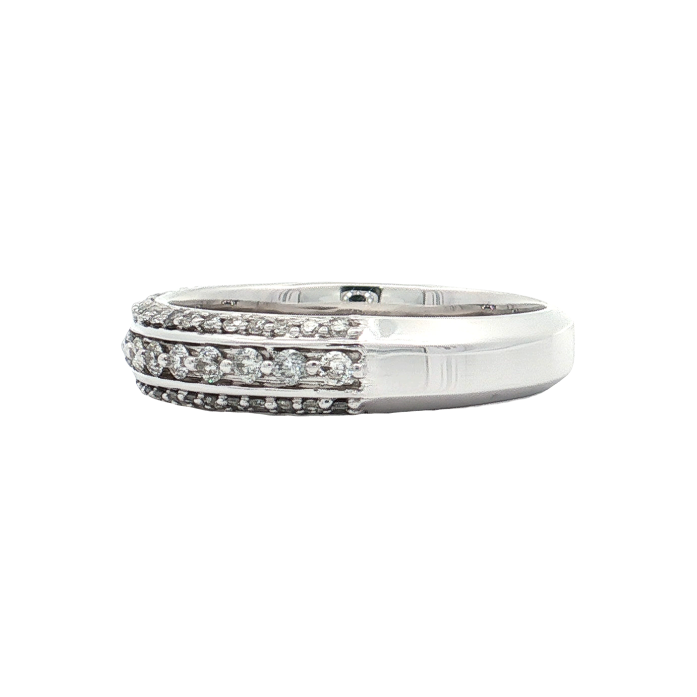 White Gold Diamond Wedding Band