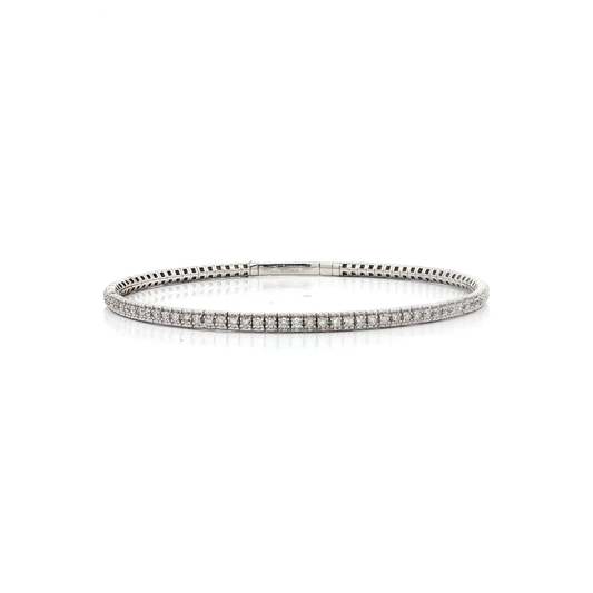White Gold Diamond Bangle