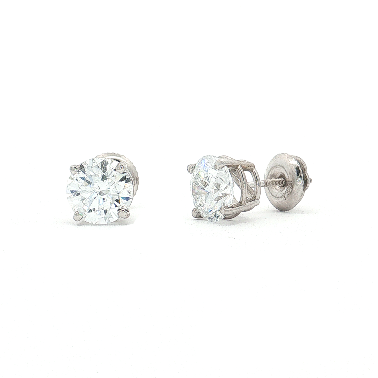 White Gold Lab-Diamond Studs
