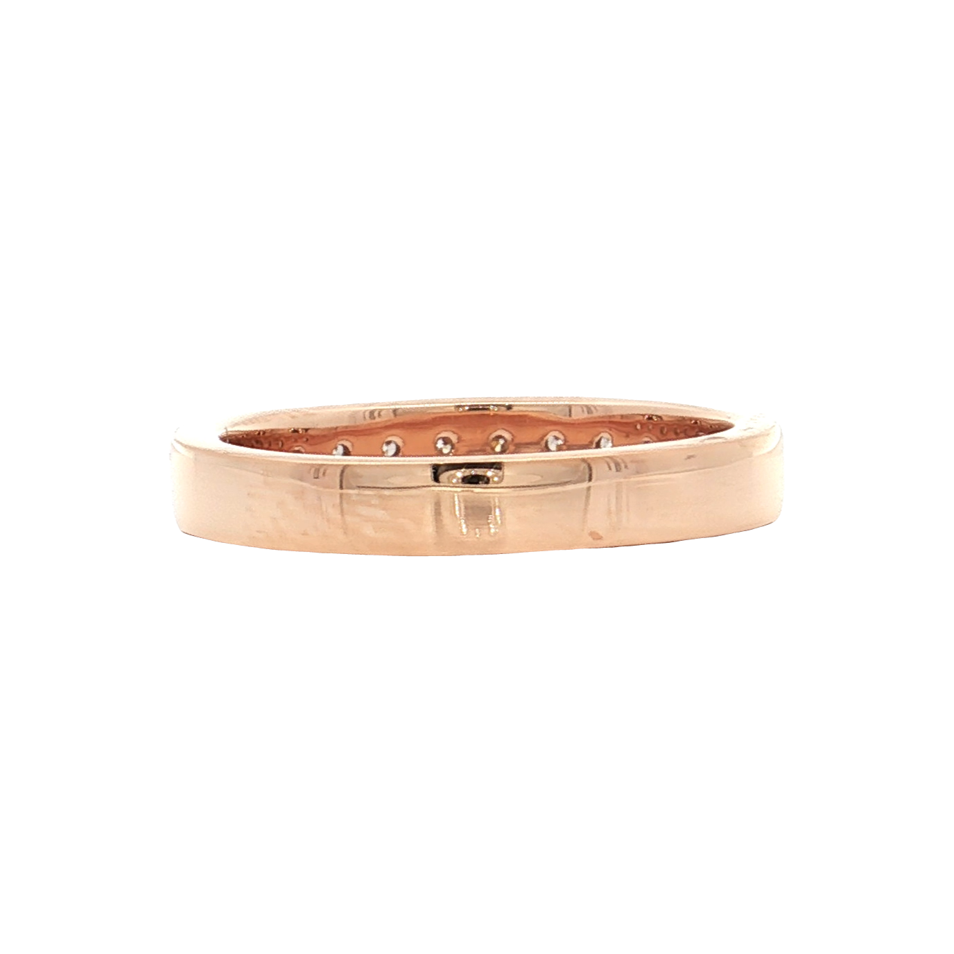 Rose Gold Diamond Wedding Band