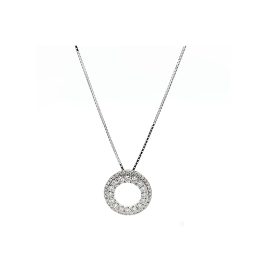 White Gold Diamond Pendant