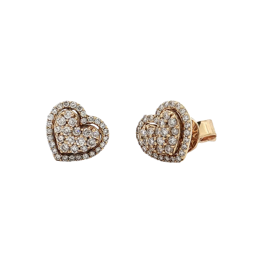 Yellow Gold Diamond Studs