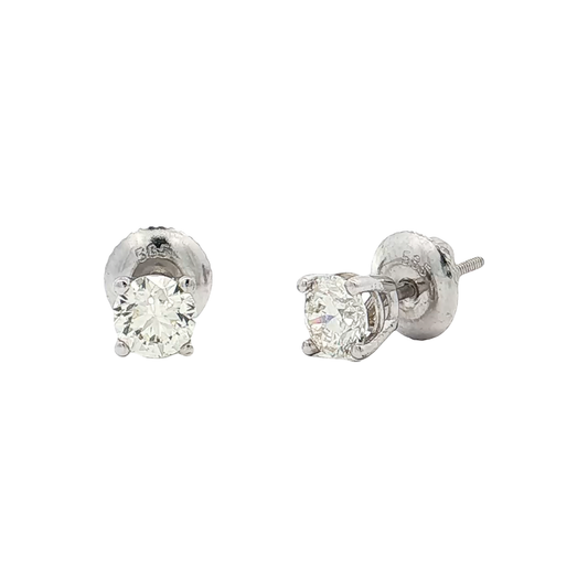 White Gold Diamond Studs