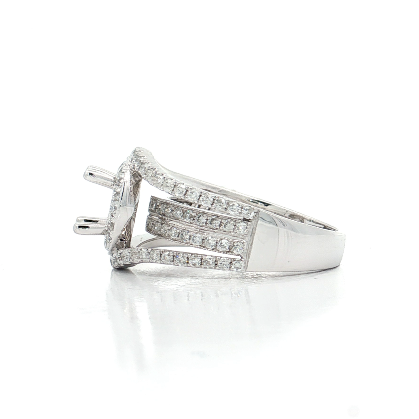 White Gold Diamond Bridal Setting