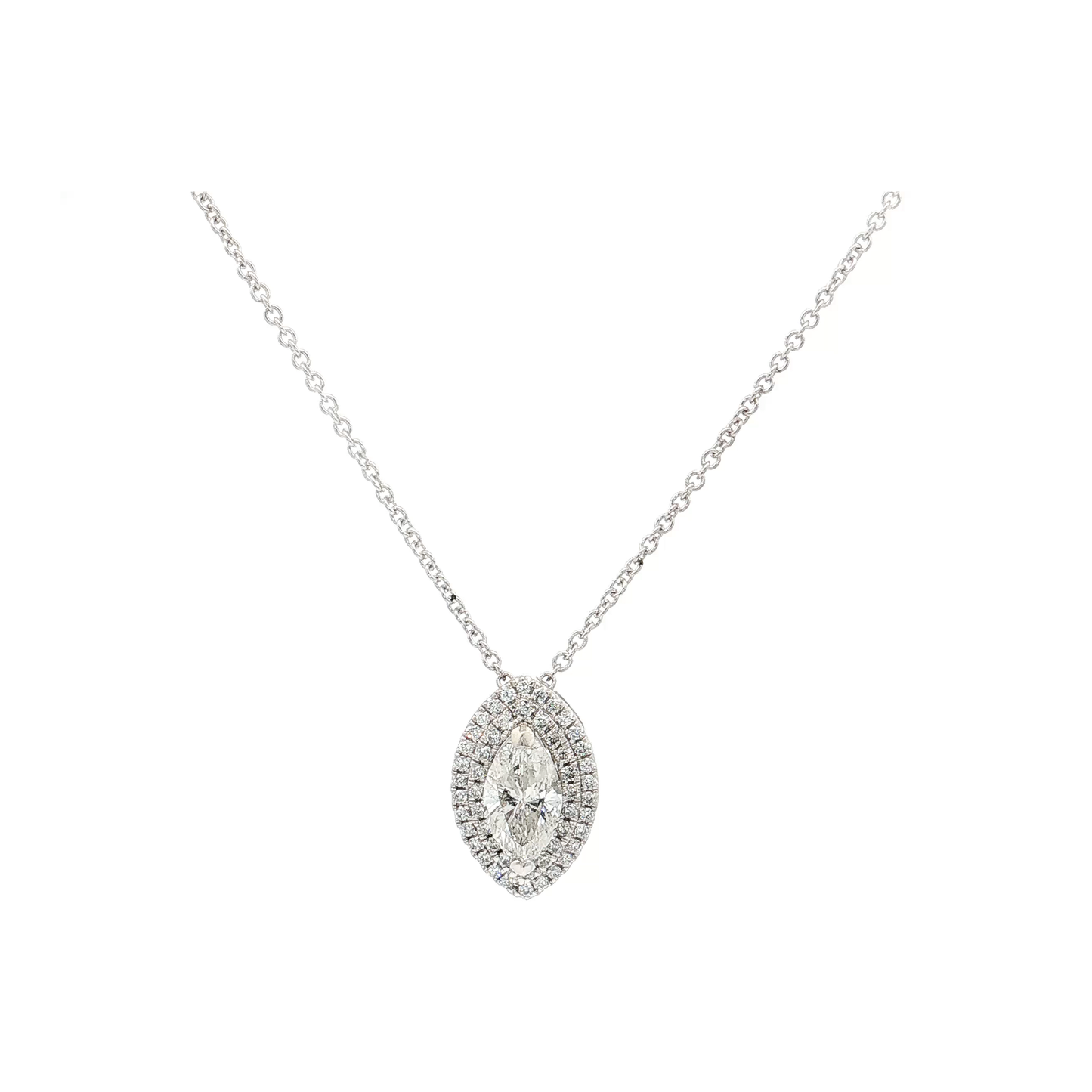 White Gold Diamond Pendant