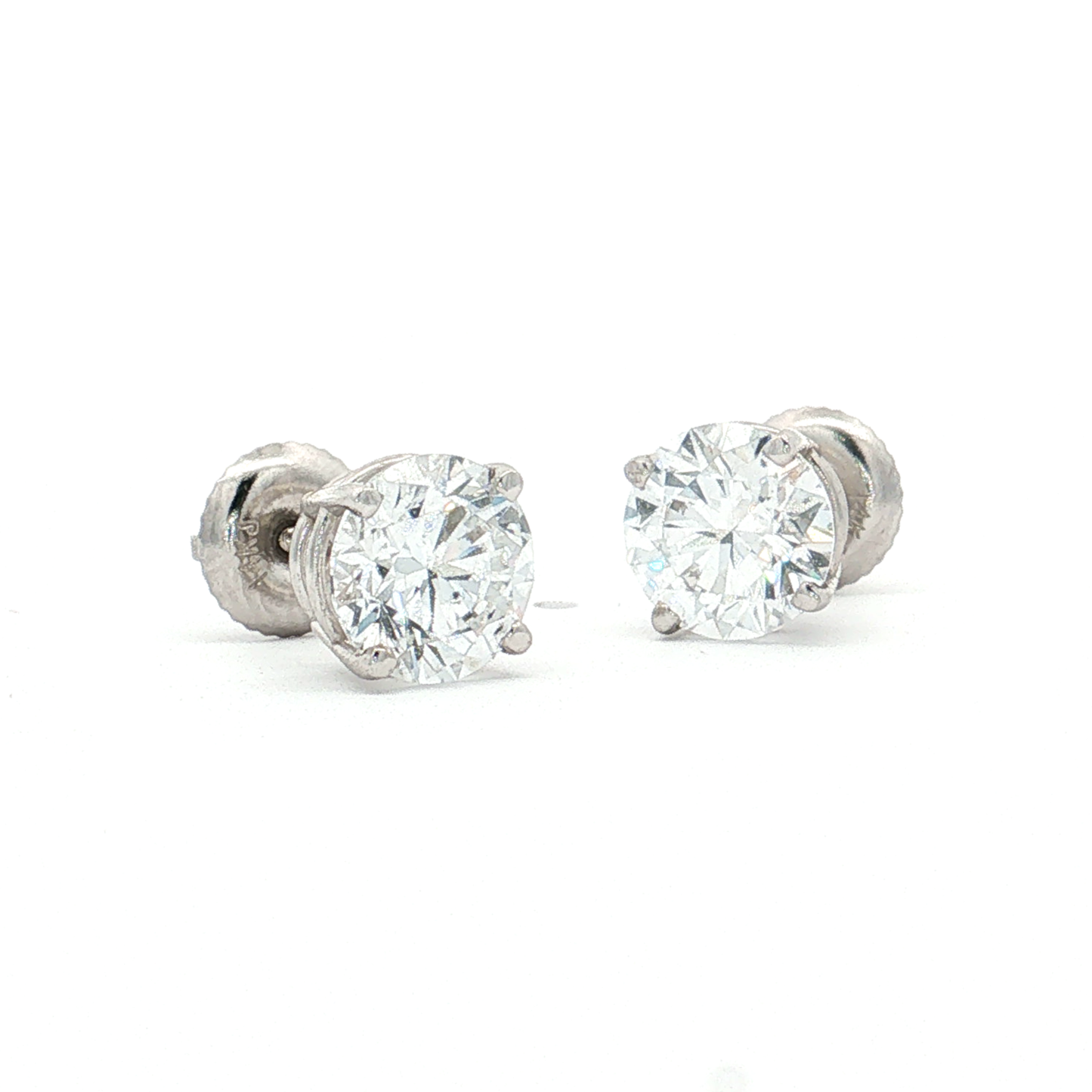 White Gold Lab-Diamond Studs