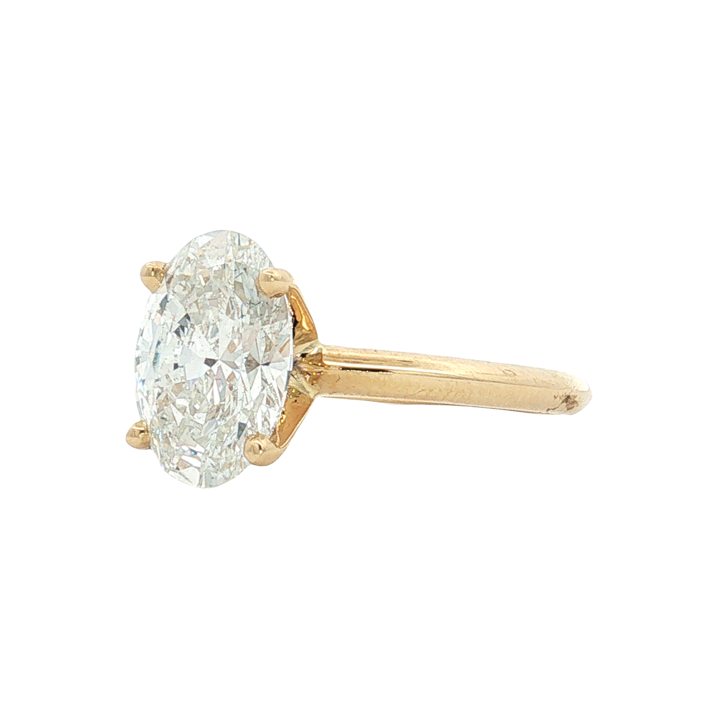 Yellow Gold Lab-Diamond Ring