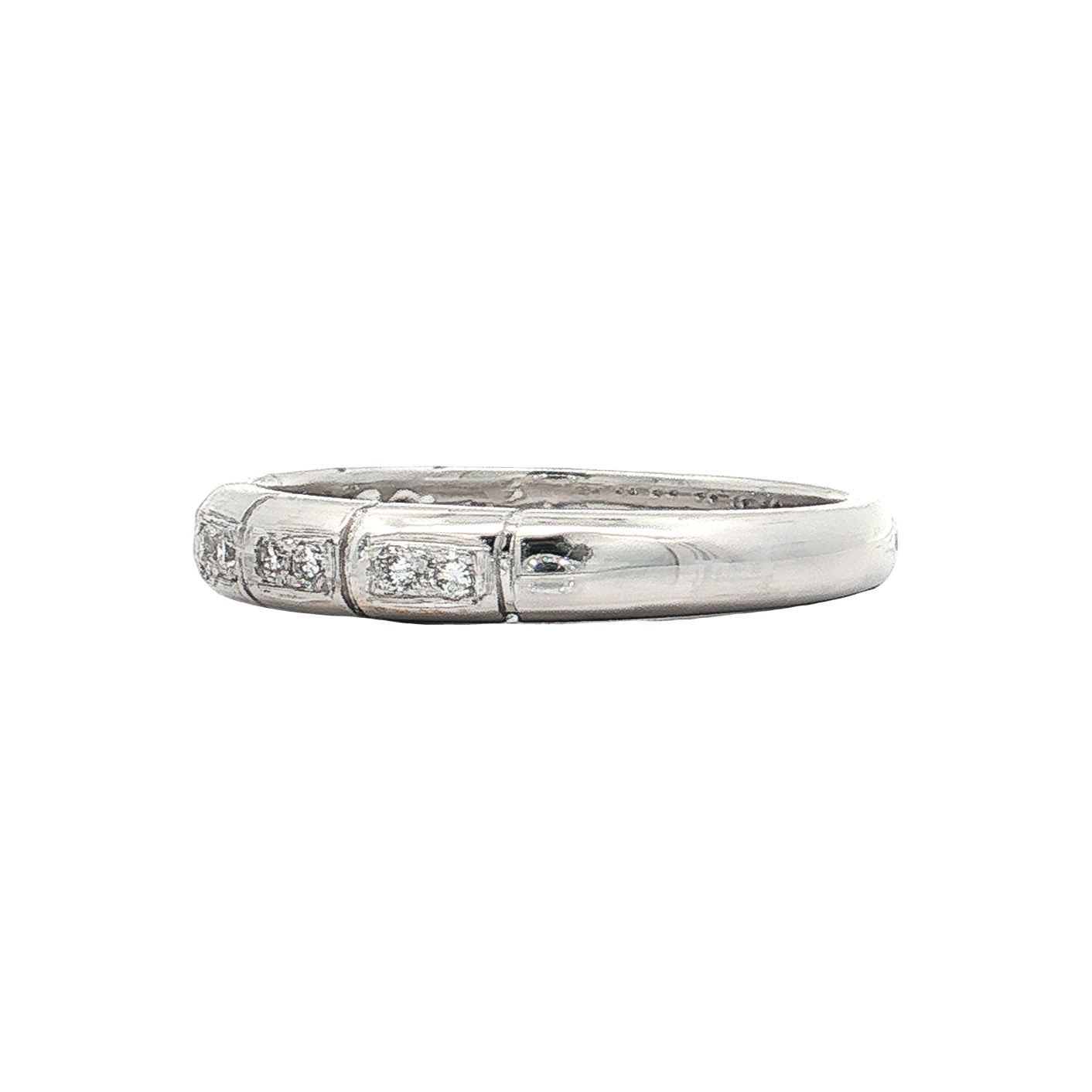 White Gold Diamond Wedding Band