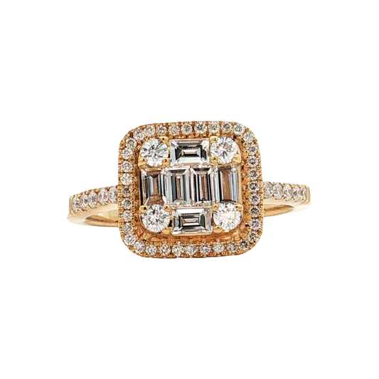 Yellow Gold Diamond Bridal Ring