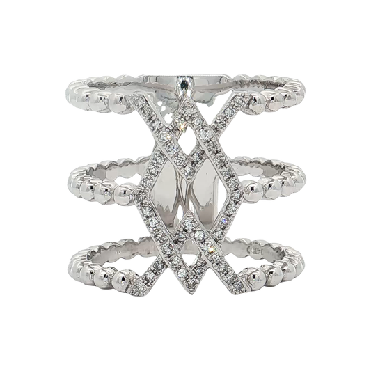 White Gold Fashion Diamond Ring